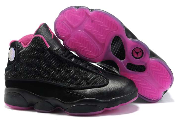 Exactly Fit Womens Air Jordan 13 (XIII) Black Pink
